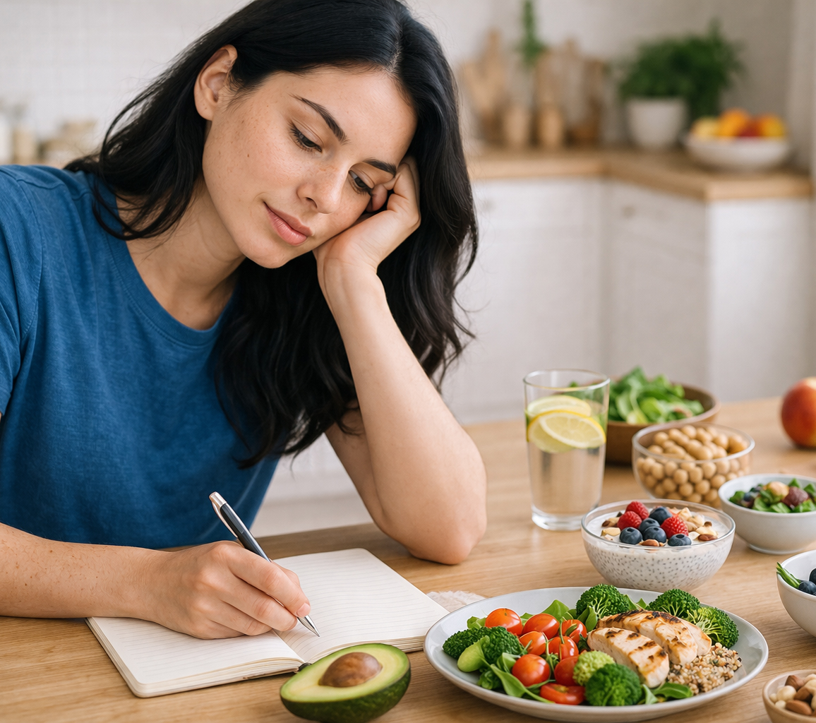 Cilt ve enerji sorunu yaşayan kullanıcı profili için görsel alan