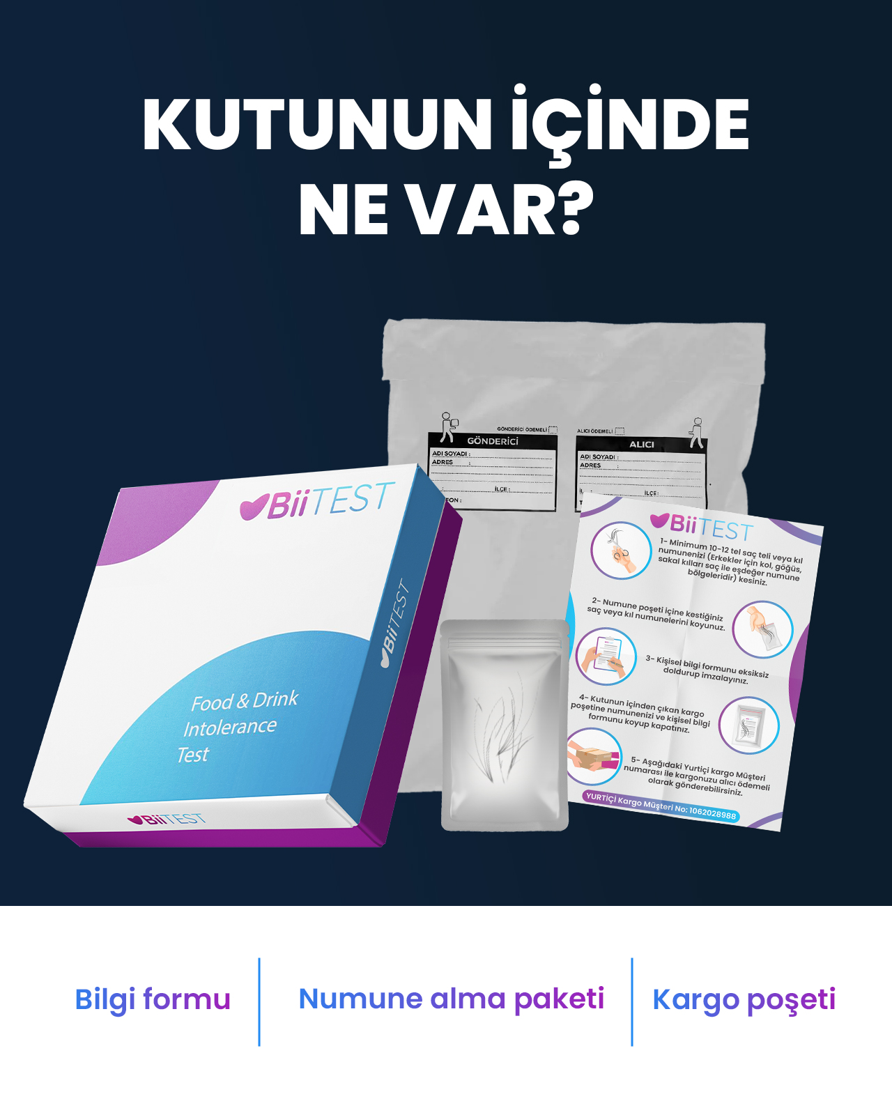 BiiTest kit içeriği